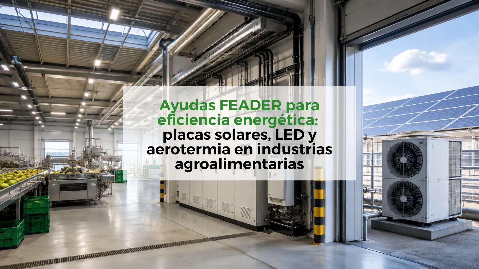 Ayudas-FEADER-para-eficiencia-energética:-placas-solares,-LED-y-aerotermia-en-industrias-agroalimentarias